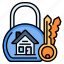 house, lock, security, door, key, protection, apartment, unlock, padlock 