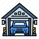 car, garage, vehicle, repair, service, engine, mechanic, work, transportation
