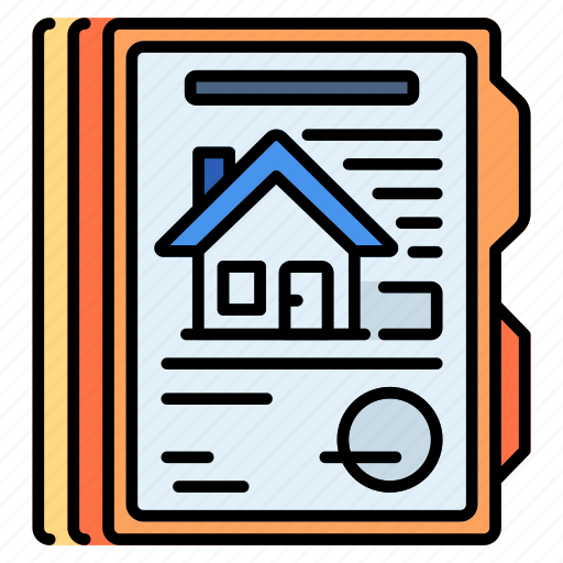 House, document, property, agreement, apartment, signature, legal icon - Download on Iconfinder