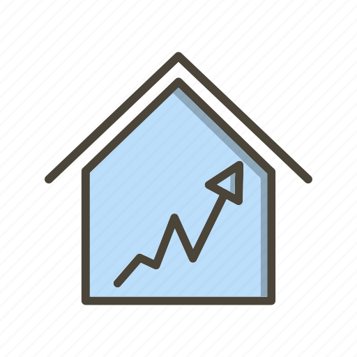 Graph, house, statistics icon - Download on Iconfinder