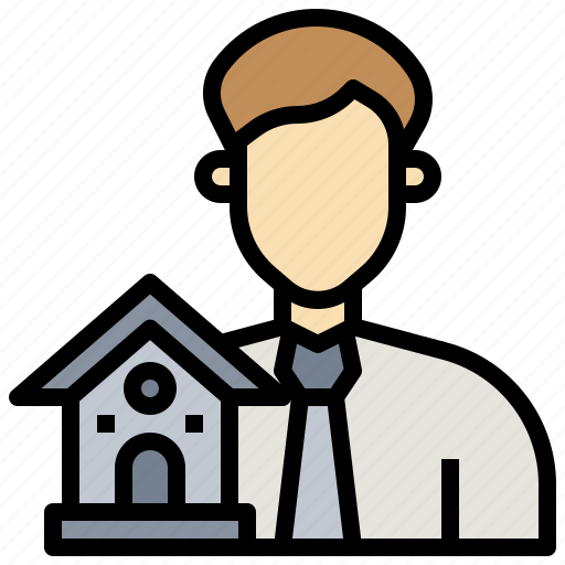 Agent, estate, home, house, real, seller, user icon - Download on Iconfinder