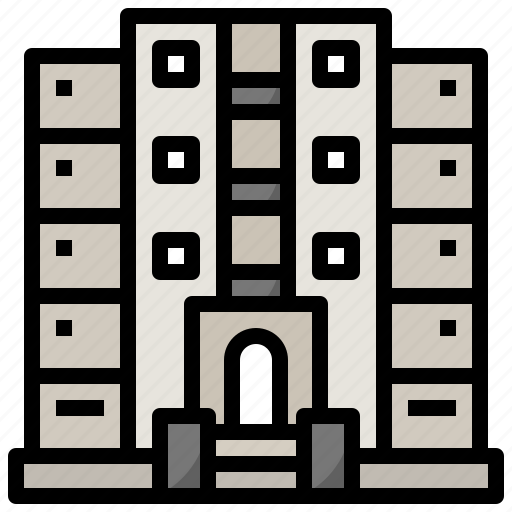 Apartment, apartments, block, building, estate, real, residential icon - Download on Iconfinder