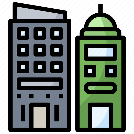 Building, buildings, city, estate, flats, offices, real icon - Download on Iconfinder