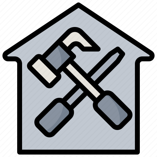Estate, home, house, property, real, repair, tools icon - Download on Iconfinder