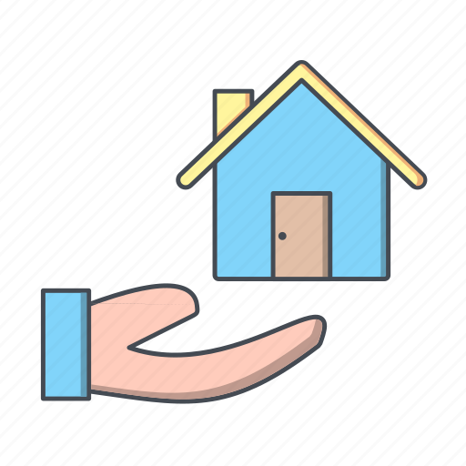 House in hand, house on hand, home icon - Download on Iconfinder