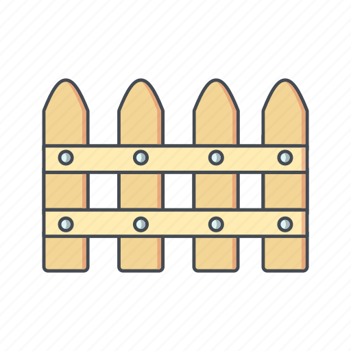 Fence, palisade, picket fence icon - Download on Iconfinder