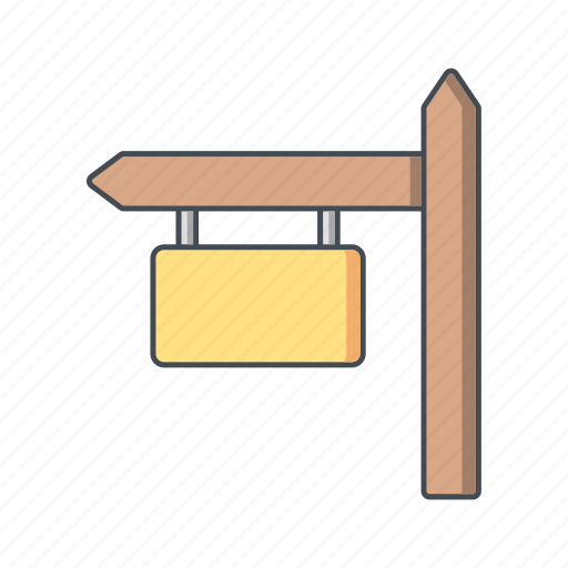 Sign board, direction, house icon - Download on Iconfinder