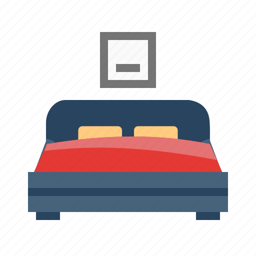 Bed, bedroom, home, hotel, house, luxury, room icon - Download on Iconfinder