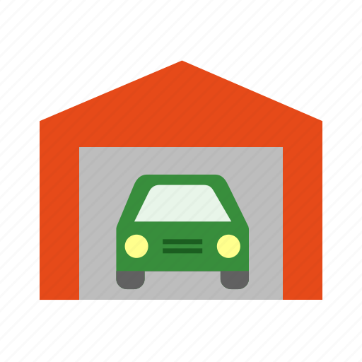 Automobile, car, garage, parking, shutter, vehicle icon - Download on Iconfinder
