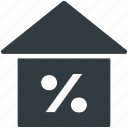 home, percentage sign, property, real estate, value