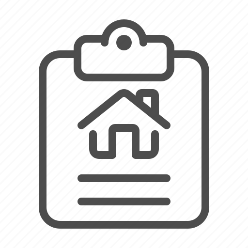 Real estate, house, clipboard, mortgage icon - Download on Iconfinder
