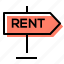 rent, sign, offer, real estate 