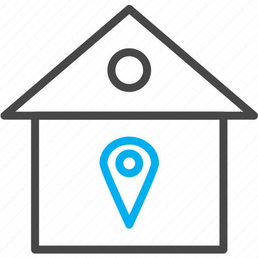 Location, real, house location, estate, house icon - Download on Iconfinder