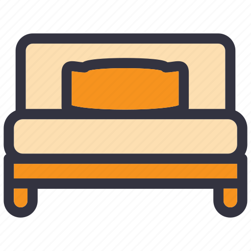 Bed, bedroom, furniture, home, house, interior, room icon - Download on Iconfinder