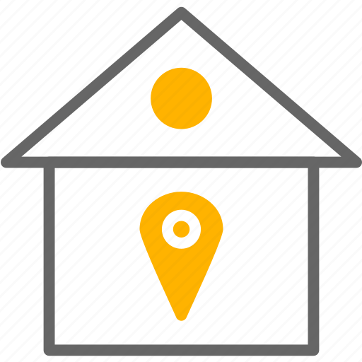 Location, real, house location, estate, house icon - Download on Iconfinder