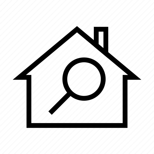 Estate, find, house, real, search icon - Download on Iconfinder