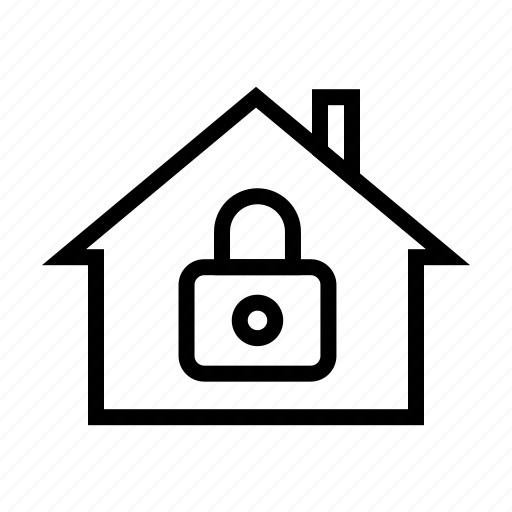 Estate, home, lock, real, security icon - Download on Iconfinder
