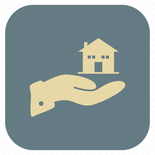 Estate, hands, house, real icon - Download on Iconfinder