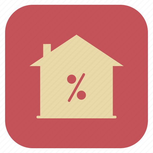 Estate, house, percentage, real icon - Download on Iconfinder