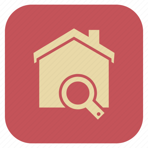 Estate, house, real, search icon - Download on Iconfinder