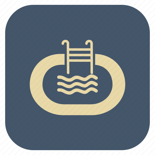 Estate, pool, real, swimming icon - Download on Iconfinder