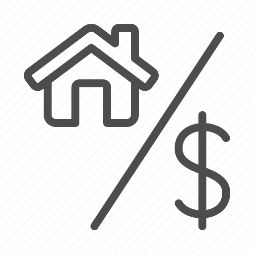 Real estate, mortgage, dollar, price, house icon - Download on Iconfinder