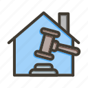 auction, hammer, gavel, home, real estate