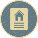 document, contract, house 