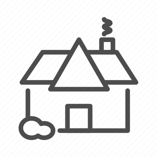 Apartment, building, cabin, home, house, smoke icon - Download on Iconfinder