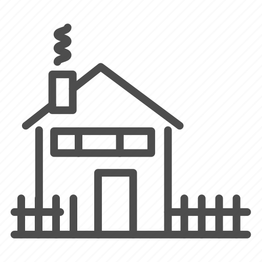Apartment, building, cabin, home, house, smoke icon - Download on Iconfinder