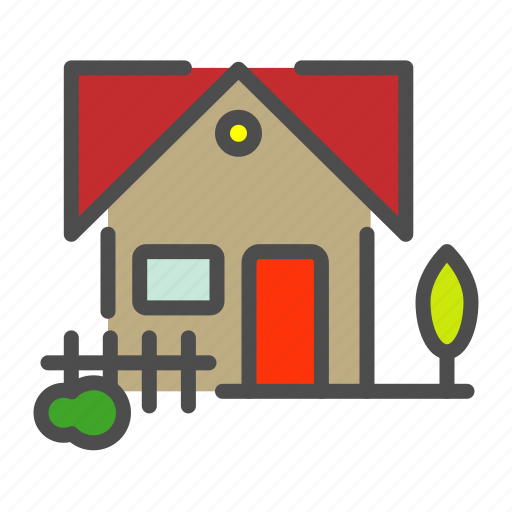 Apartment, building, compound, fence, home, house icon - Download on Iconfinder