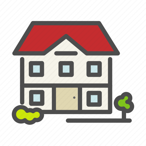 Apartment, building, flower, garden, home, house icon - Download on Iconfinder