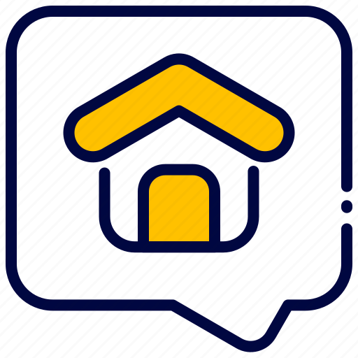Bukeicon, chat, conversation, home, house, realestate, talk icon - Download on Iconfinder