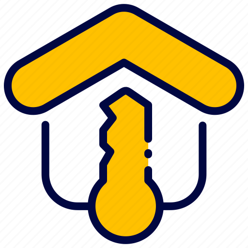 Bukeicon, estate, house, key, label, real, secure icon - Download on Iconfinder