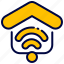 bukeicon, house, internet, property, smart, wifi 