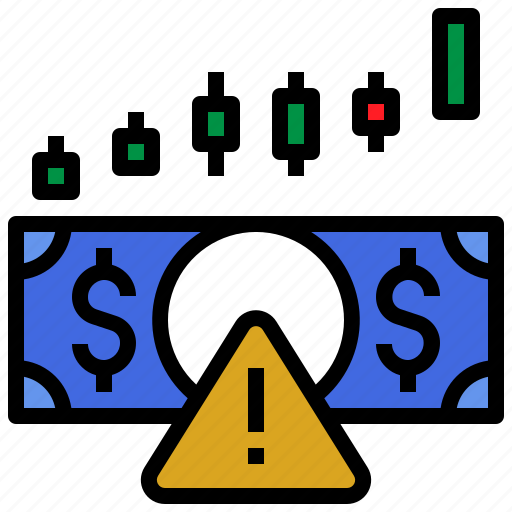 Investment, caution, warning, financial, trade, crisis, money icon - Download on Iconfinder