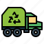 car, garbage, recycle, truck 