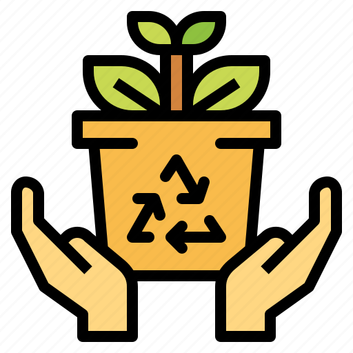 Box, eco, hand, recycle icon - Download on Iconfinder