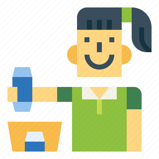 Canned, litter, trash, woman icon - Download on Iconfinder