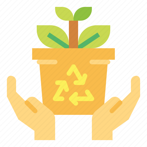 Box, eco, hand, recycle icon - Download on Iconfinder