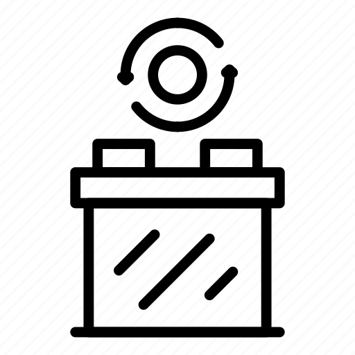 Batteries, recycling, thin, vector, yul905 icon - Download on Iconfinder