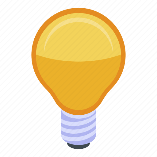Bulb, business, cartoon, eco, hand, isometric, light icon - Download on Iconfinder