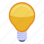 bulb, business, cartoon, eco, hand, isometric, light 