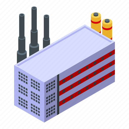 Business, cartoon, computer, factory, isometric, paper, recycle icon - Download on Iconfinder