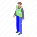 business, car, cartoon, factory, isometric, recycle, worker