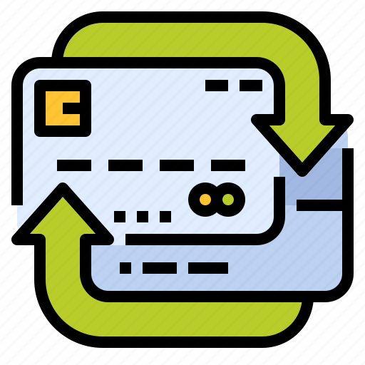 Borrow, card, credit, payment, recycle, recycling, reuse icon - Download on Iconfinder