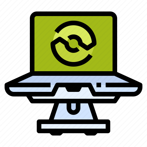 Computer, electronic, laptop, recycle, recycling, reuse icon - Download on Iconfinder
