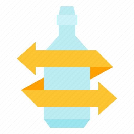 Bottle, drinking, glass, recycle, recycling, reuse, water icon - Download on Iconfinder