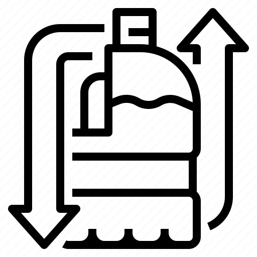 Bottle, drinking, milk, plastic, recycling, reuse icon - Download on Iconfinder