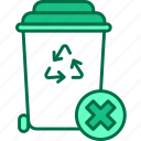 no, recycle, bin